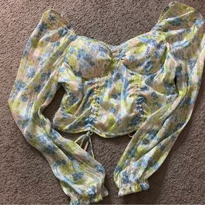 Floral Off-Shoulder Women Top